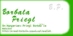 borbala priegl business card